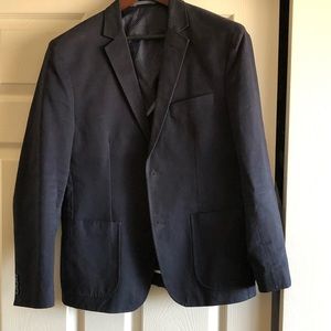 Combatant Gentleman Navy Cotton Blazer